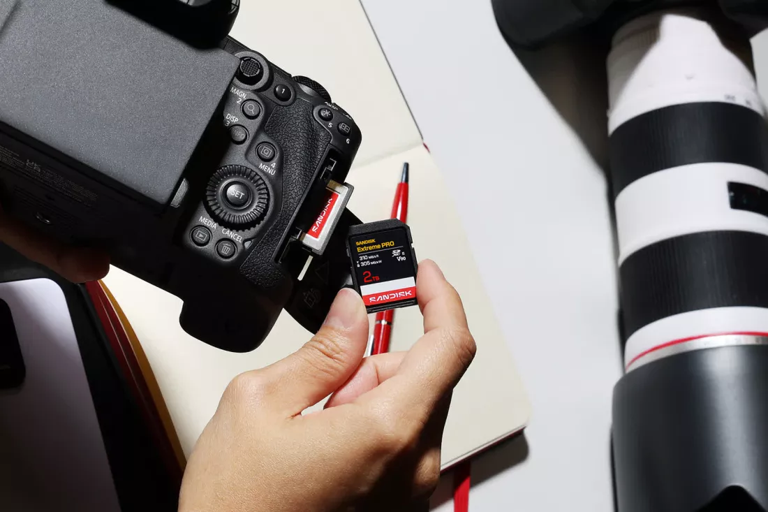 sandisk 2tb 4k video capture sd card