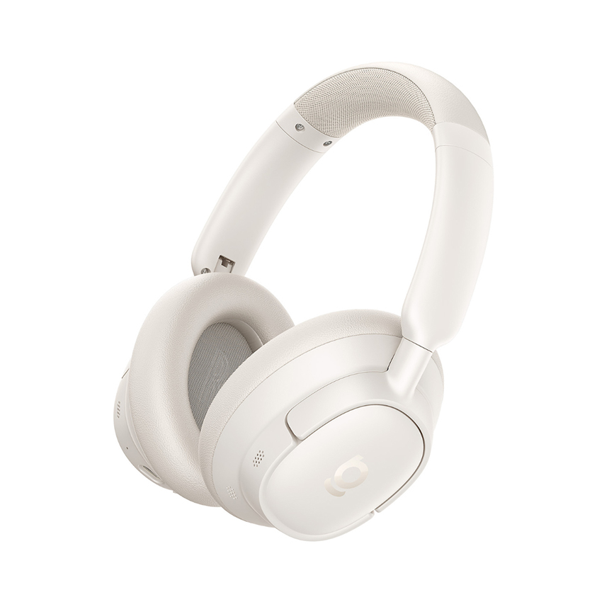 Tai nghe chụp tai Baseus Bass BH1 NC -  Màu trắng be chính hãng