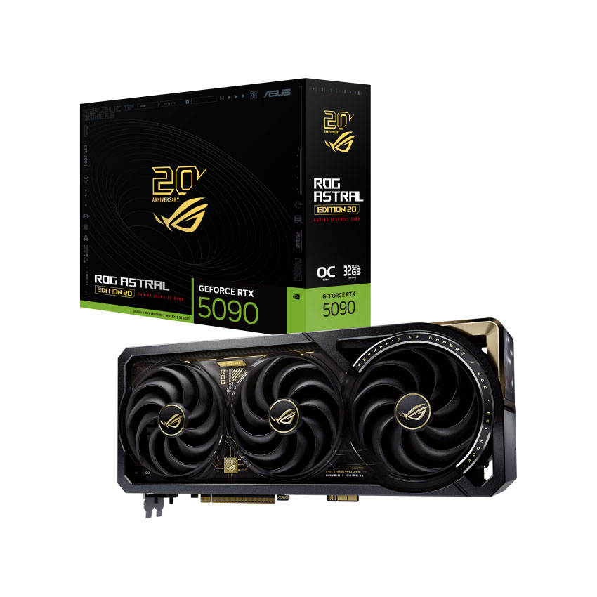 Card màn hình Asus ROG Astral GeForce RTX 5090 32GB OC GDDR7 Edition 20 chính hãng