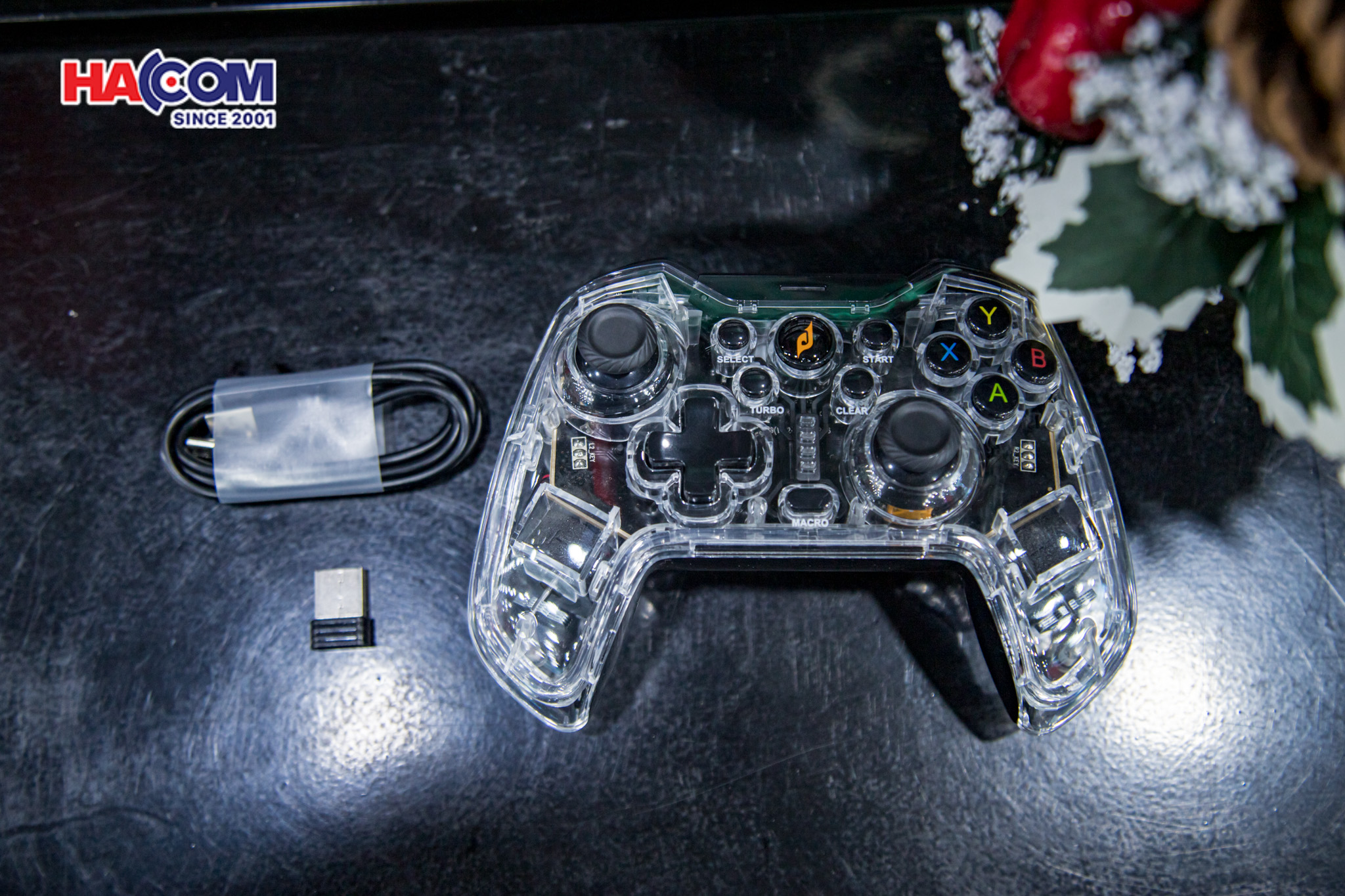 Tay cầm game không dây E-DRA EGP7603 Màu Trong Suốt  6