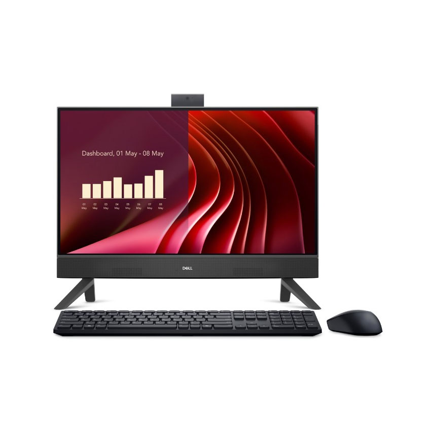 PC Dell 24 AIO EC24250 (i5 1334U/8GB DDR5/512GB SSD/23.8FHD/Camera/WL+BT/KB+M/Win 11H/Office2024/Đen) (42AIO241334-01)
