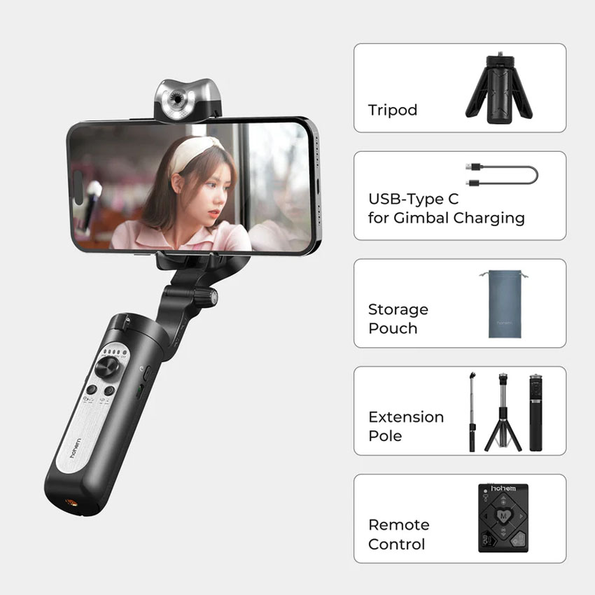 Gimbal Hohem iSteady V2S Kit (model 2023) - Màu đen - Hình 2