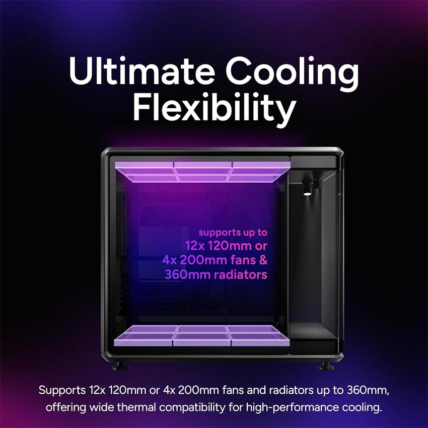 Vỏ Case COOLER MASTER MasterFrame 360 Panorama (ATX/0 Fan) - Hình 8