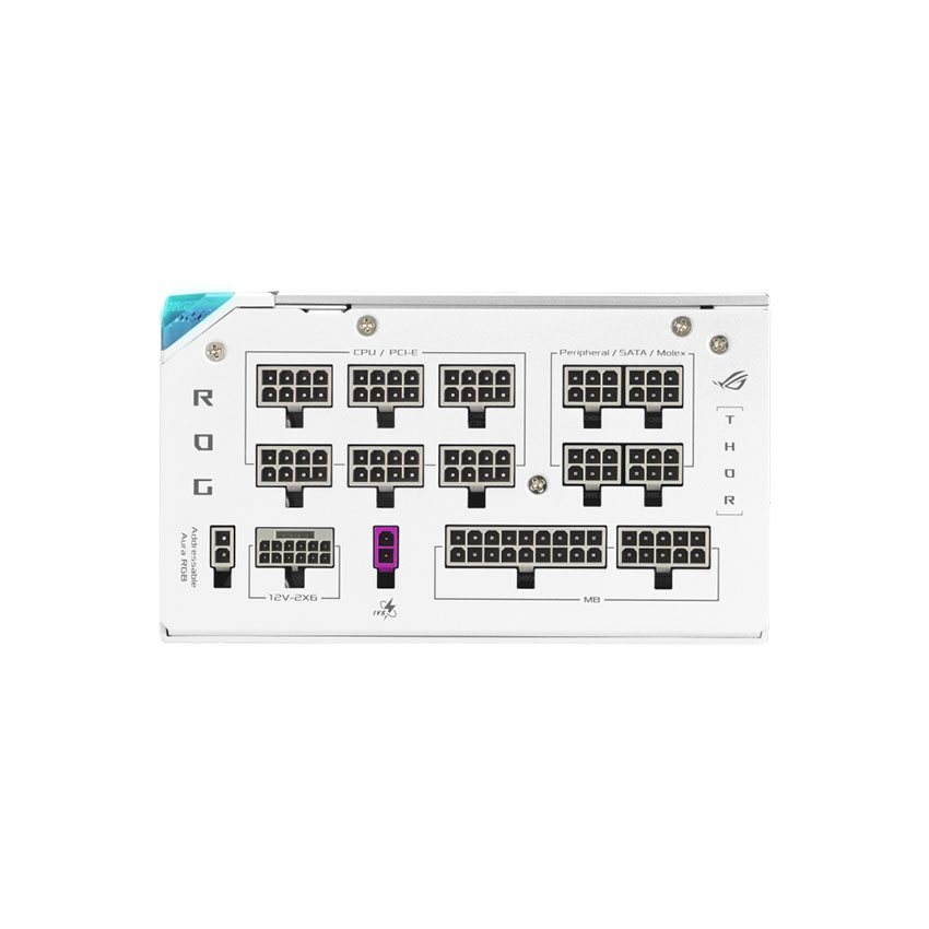 Nguồn ASUS ROG THOR 1200P3 WHITE ( 80 Plus Platinum/ATX3.1/Full Modular/Màn oled) - Hình 3