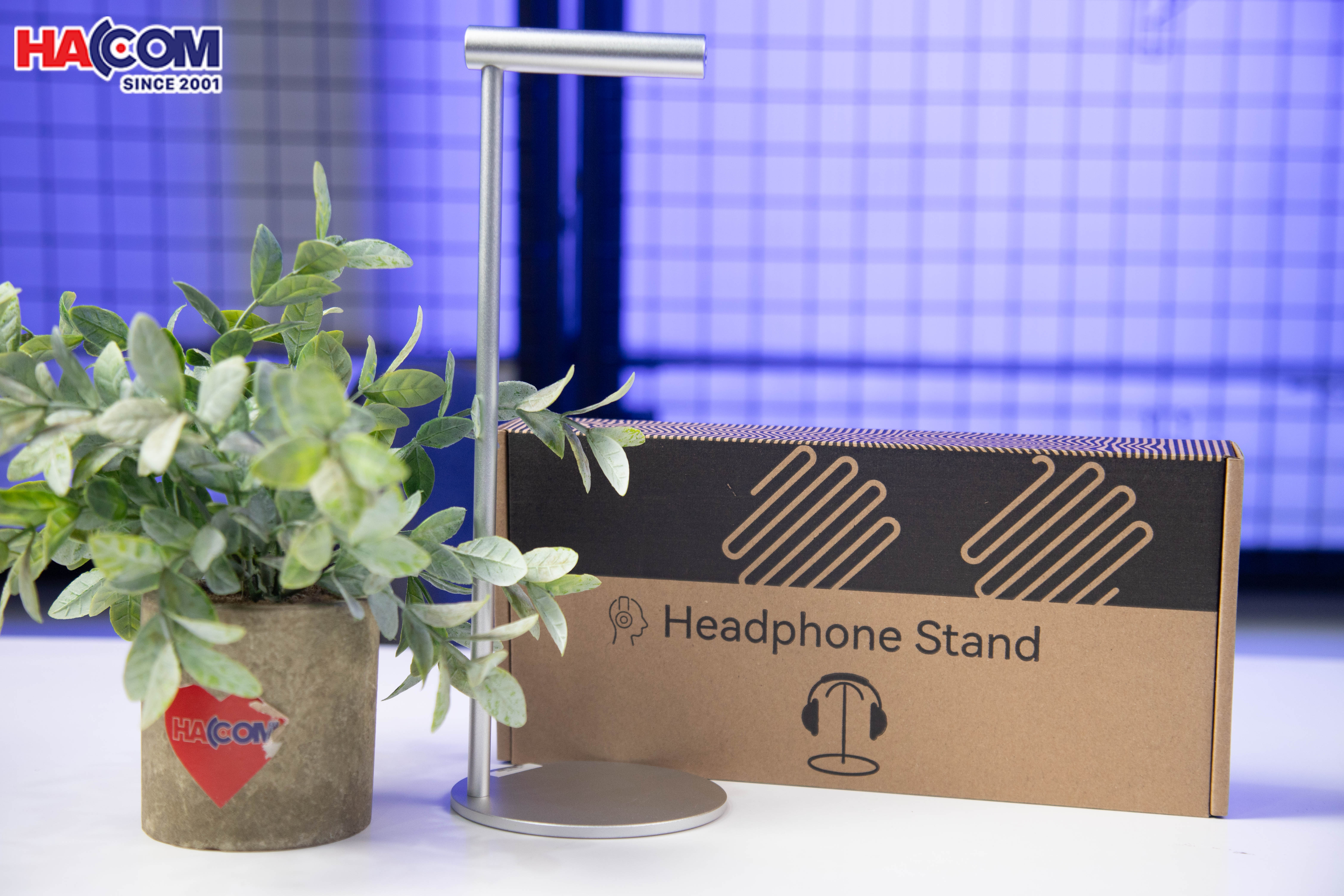 Giá treo tai nghe Crossline EJ1 màu bạc - Hợp kim nhôm 2