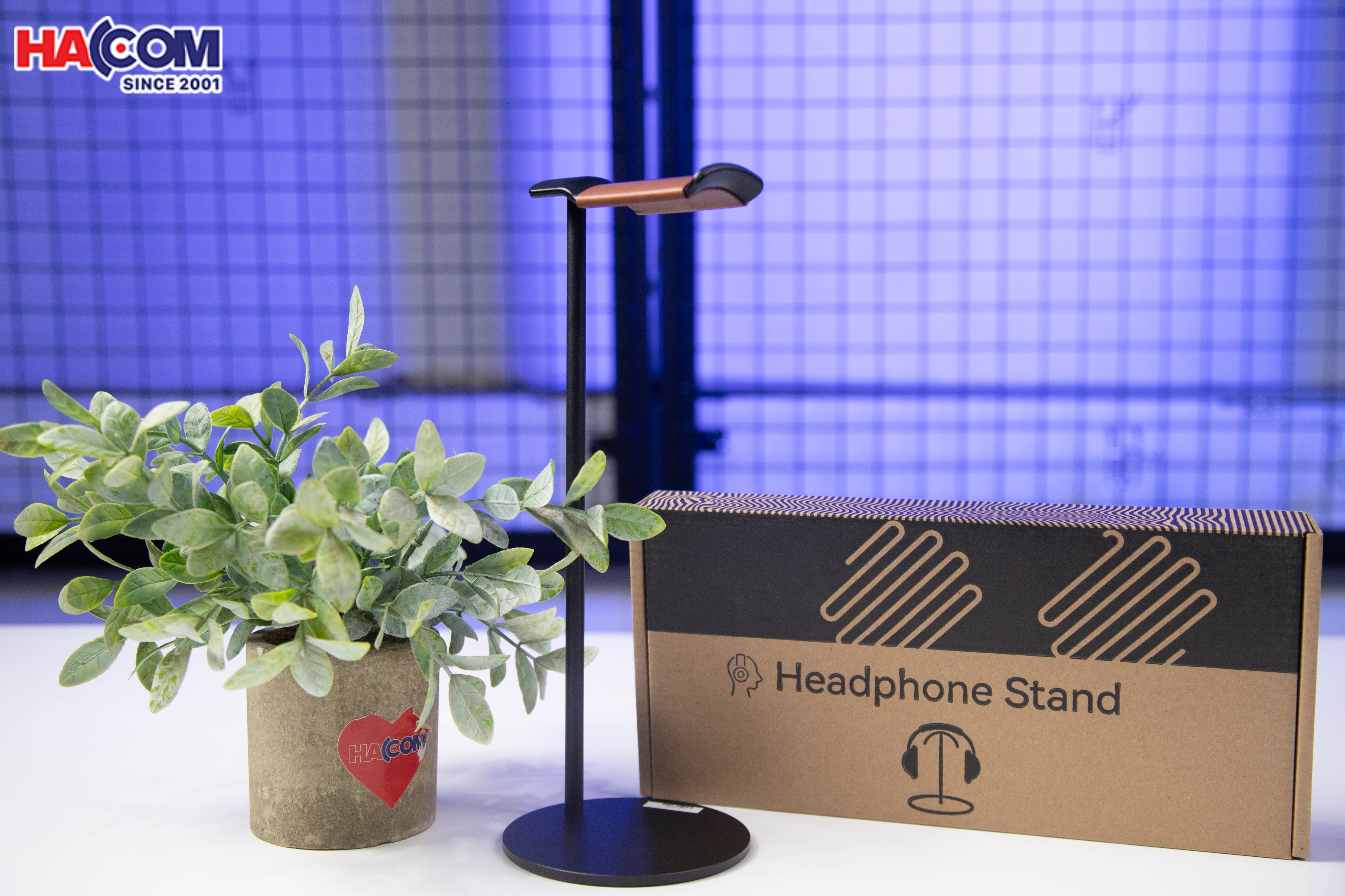 Giá treo tai nghe Crossline EJ3 màu đen - Hợp kim nhôm và PU 2