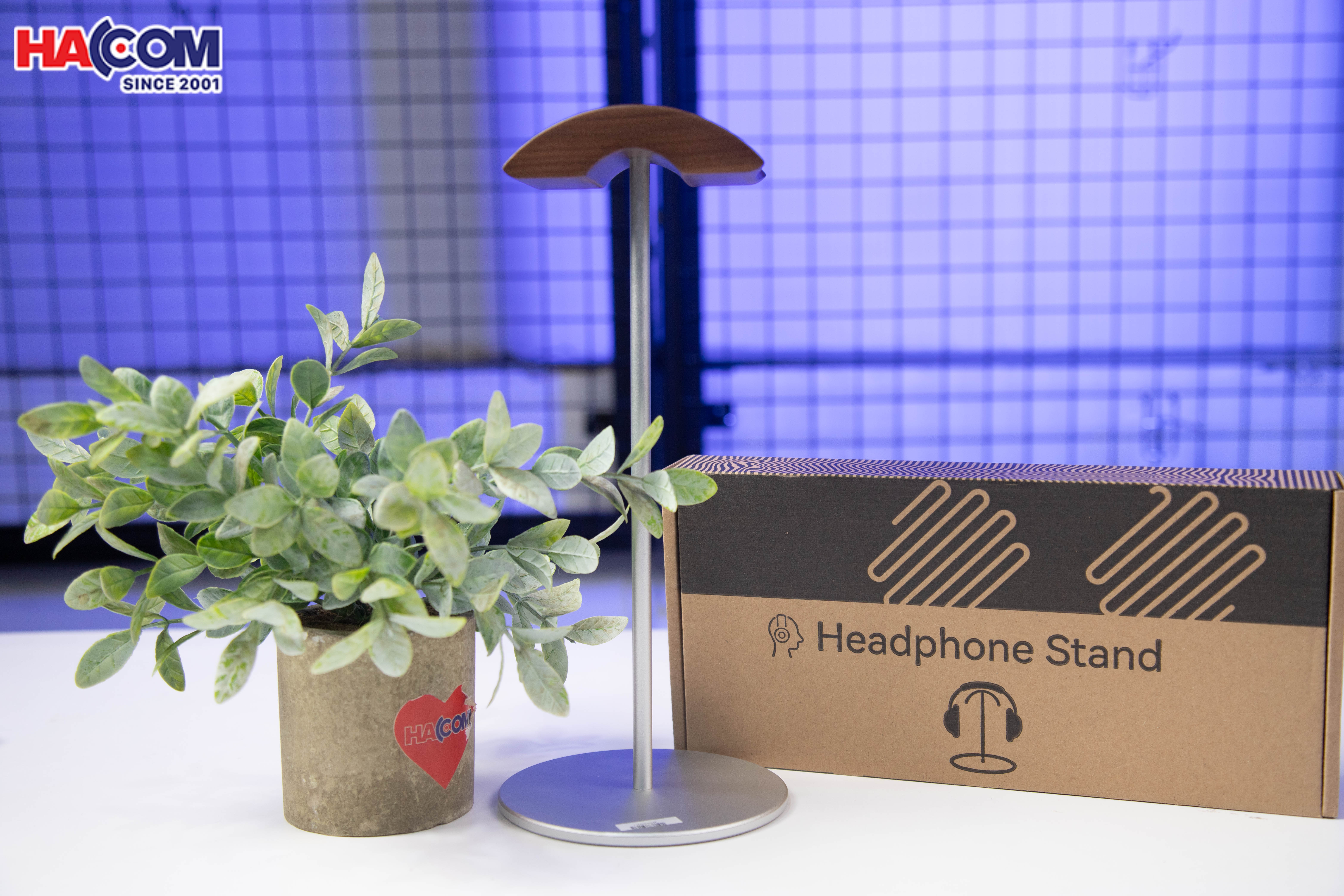 Giá treo tai nghe Crossline EJ4 màu bạc - Gỗ và hợp kim nhôm 2