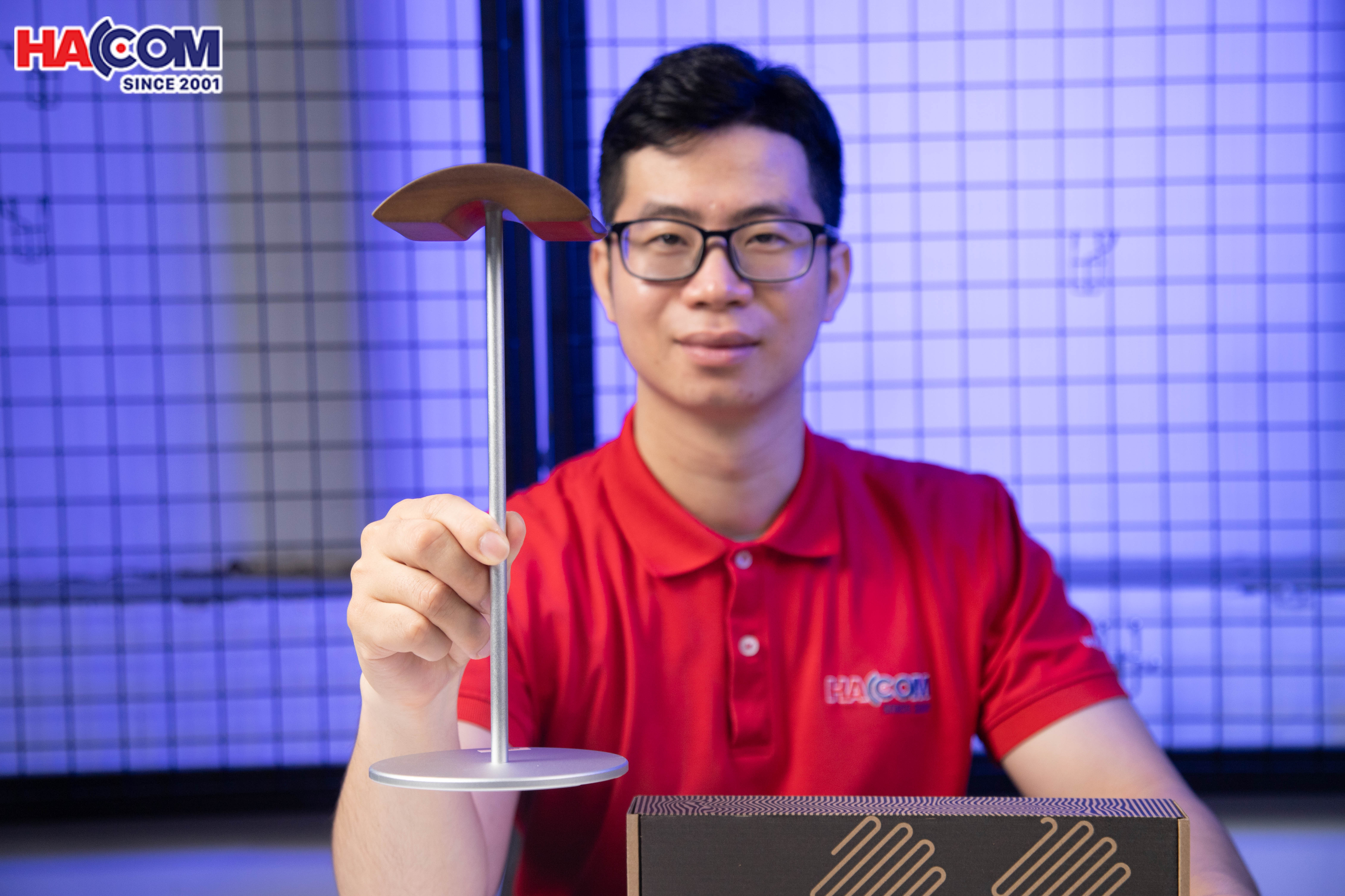 Giá treo tai nghe Crossline EJ4 màu bạc - Gỗ và hợp kim nhôm 4