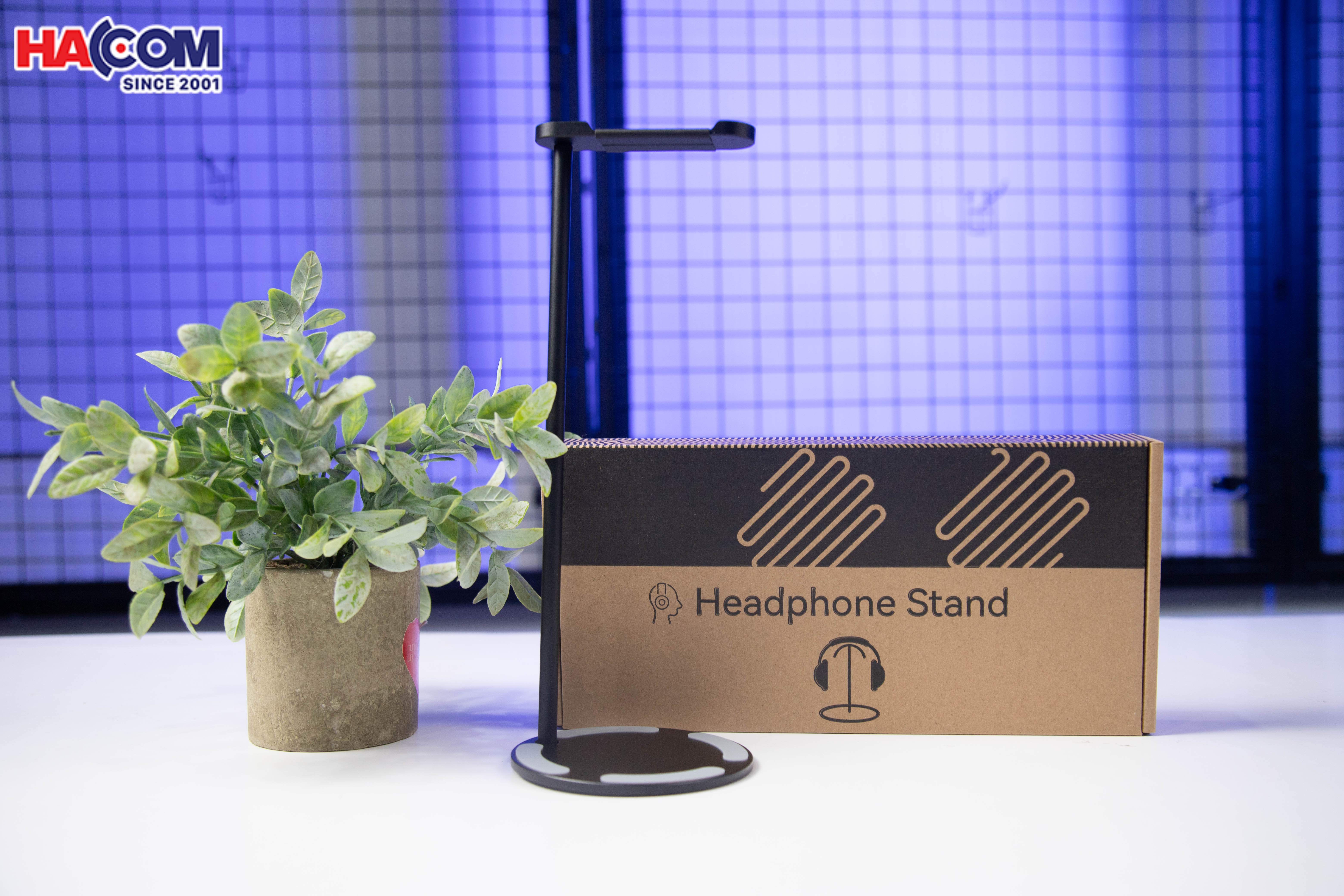 Giá treo tai nghe Crossline EJ9 màu đen - Hợp kim nhôm và PU 1