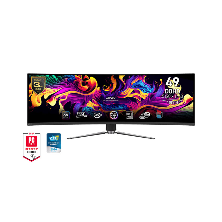 MÀN HÌNH MSI MPG 491CQP QD-OLED (49 INCH/DQHD/OLED/240HZ/0.03MS/USB-C 98W)(MOMS0152)