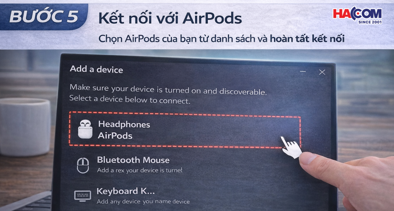cach ket noi airpods 4 voi laptop windows 6
