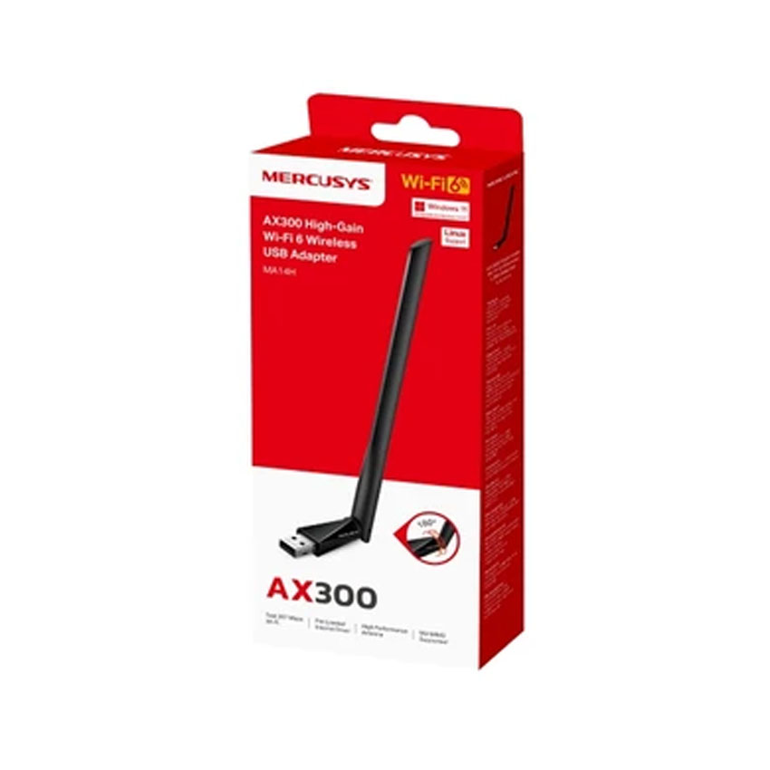 Card mạng không dây USB Wifi 6 Mercusys MA14H AX300 - Hình 4