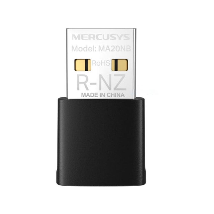 Card mạng không dây USB Wifi + Bluetooth 4.2 nano Mercusys MA20NB AC650 chính hãng