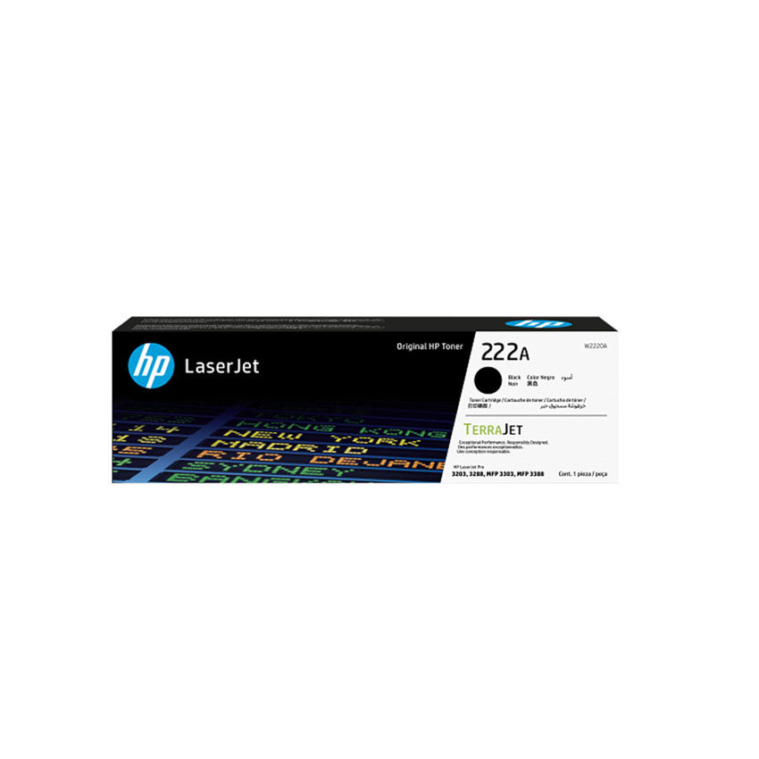 Hộp mực máy in laser HP 222A Black W2220A chính hãng