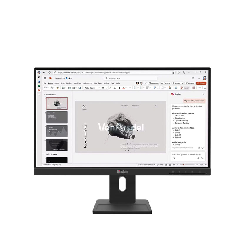 Màn hình Lenovo ThinkVision E22-40 (21.5 inch/FHD/IPS/100Hz/4ms/loa) (64C9MAR6VN) chính hãng