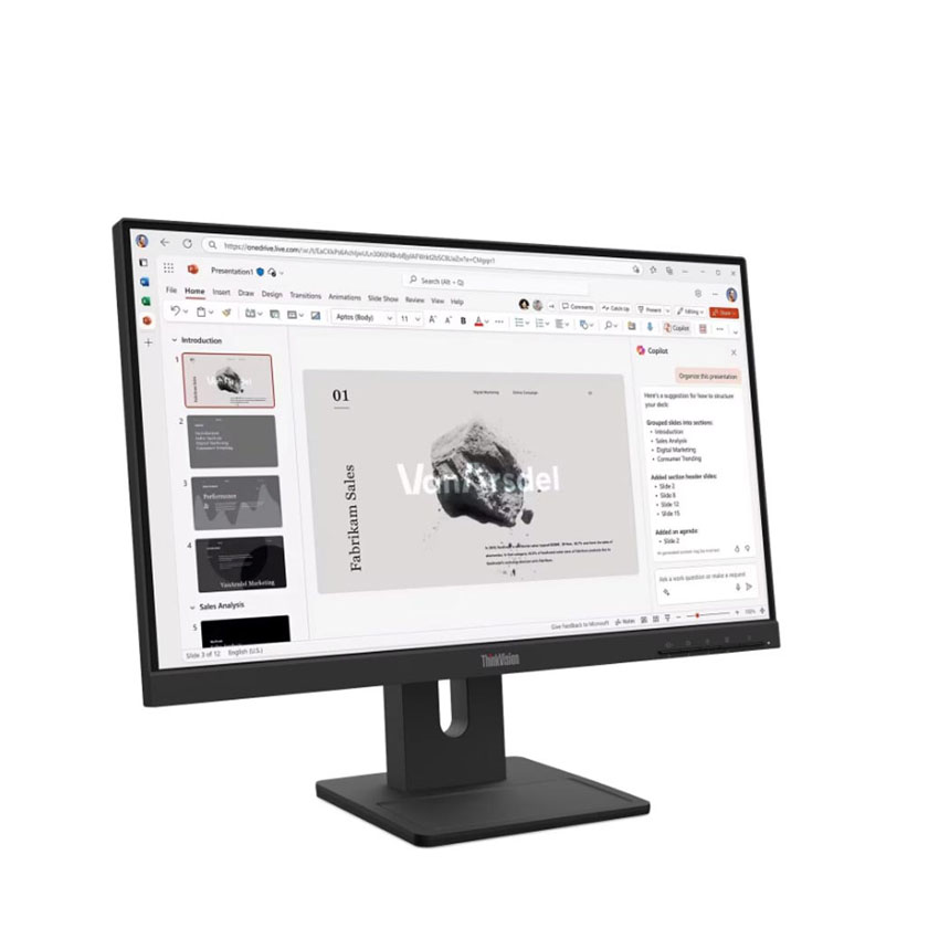 Màn hình Lenovo ThinkVision E22-40 (21.5 inch/FHD/IPS/100Hz/4ms/loa) (64C9MAR6VN) - Hình 2
