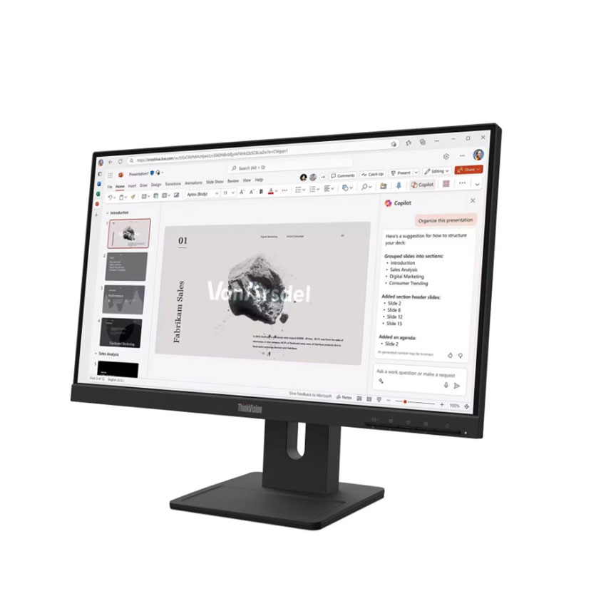 Màn hình Lenovo ThinkVision E22-40 (21.5 inch/FHD/IPS/100Hz/4ms/loa) (64C9MAR6VN) - Hình 4