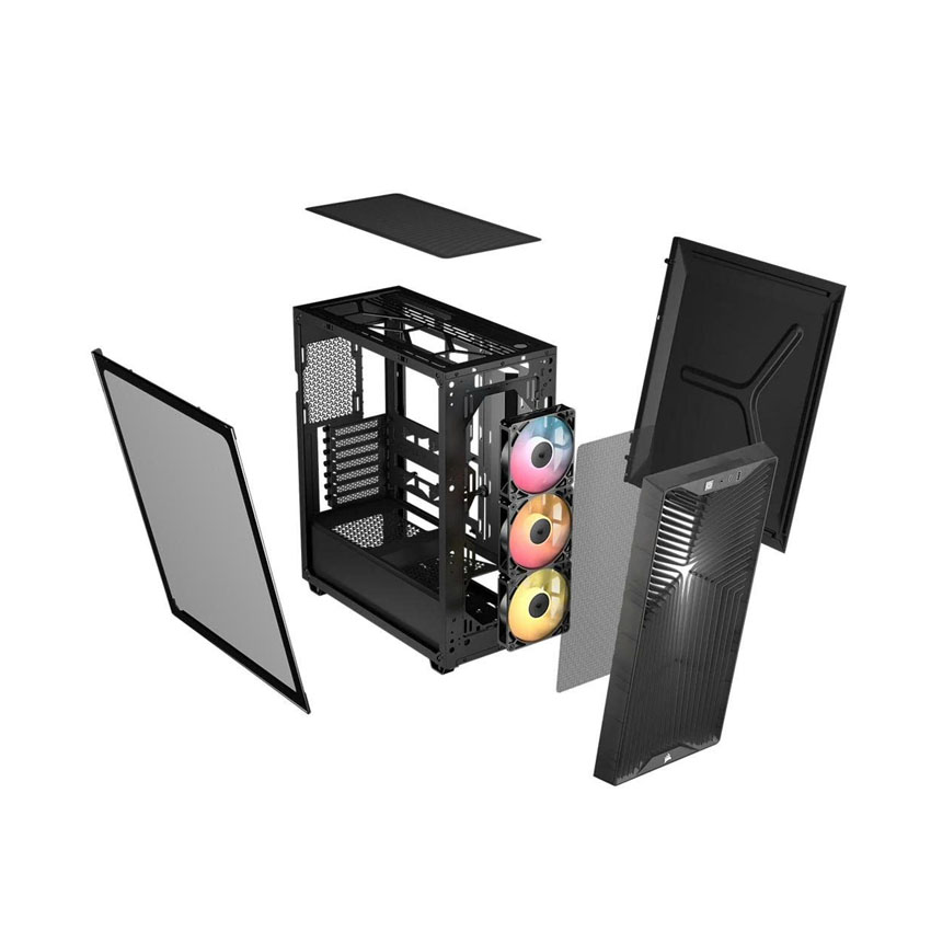 Vỏ máy tính Corsair 3200D RS ARGB - Smoke (ATX/3 FAN) - Hình 3