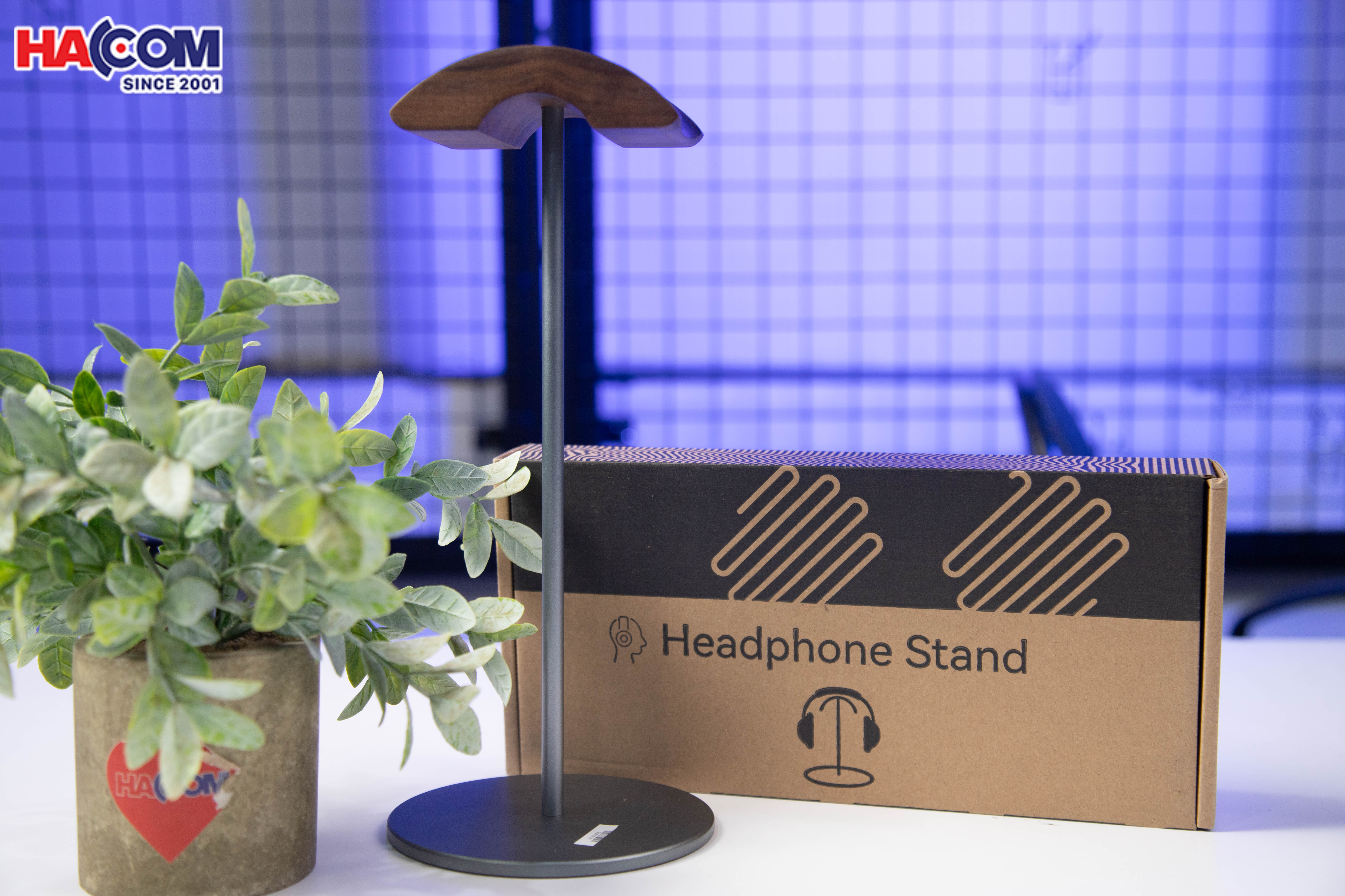 Giá treo tai nghe Crossline EJ4 màu xám - Gỗ và hợp kim nhôm 4