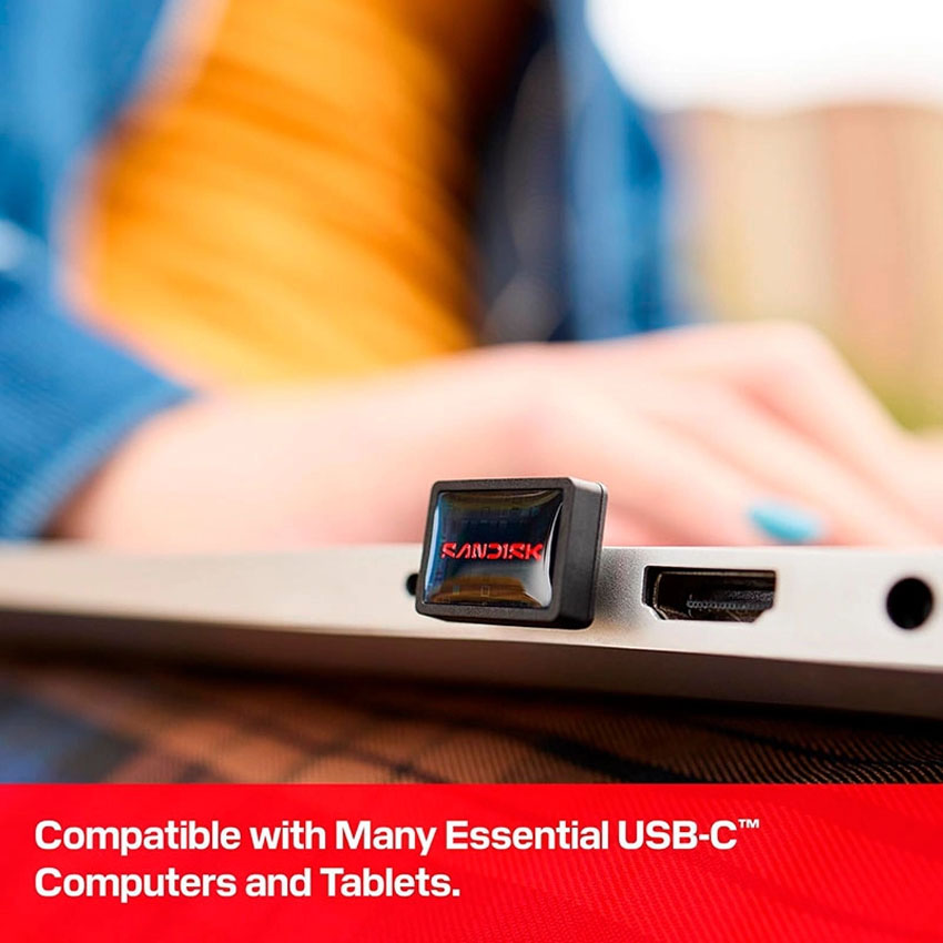 USB Sandisk Extreme Fit USB-C, Flash Drive, 128GB, USB 3.2 Gen 1, Upto 400MB/s(SDCZ530-128G-G46) 6