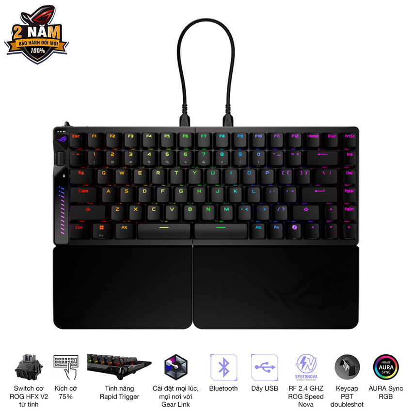BÀN PHÍM CƠ KHÔNG DÂY ASUS ROG FALCATA HFX (ROG HFX V2 SWITCH)