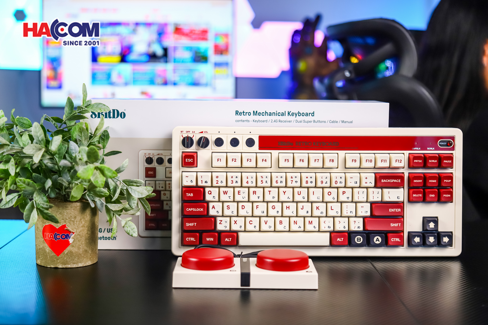 Bàn phím 8BitDo Retro Mechanical Keyboard - FAMI Edition 5