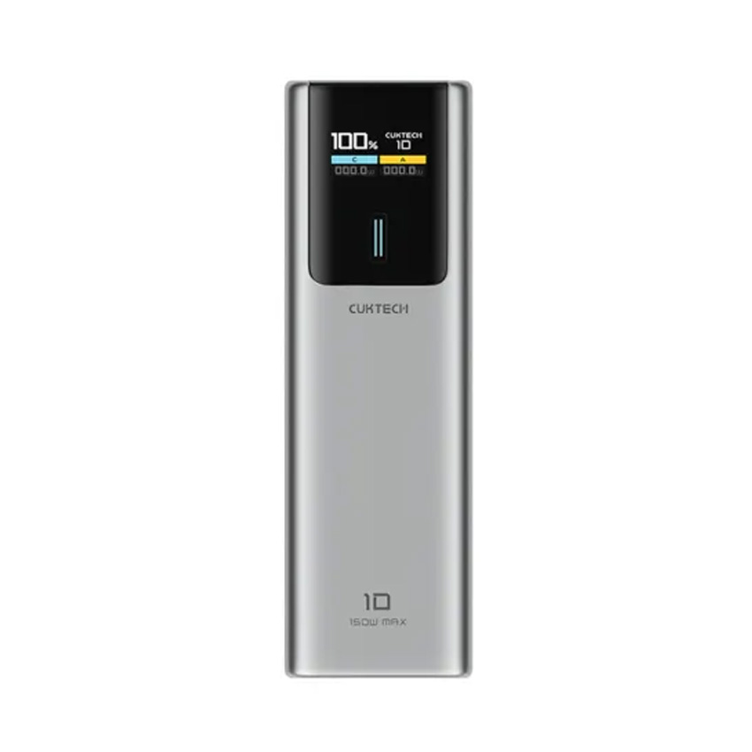 Pin dự phòng CUKTECH 150W 10000mAh Power Bank P+Series 1C1A (NO.10) (CKPB100PCNBK) Grey
