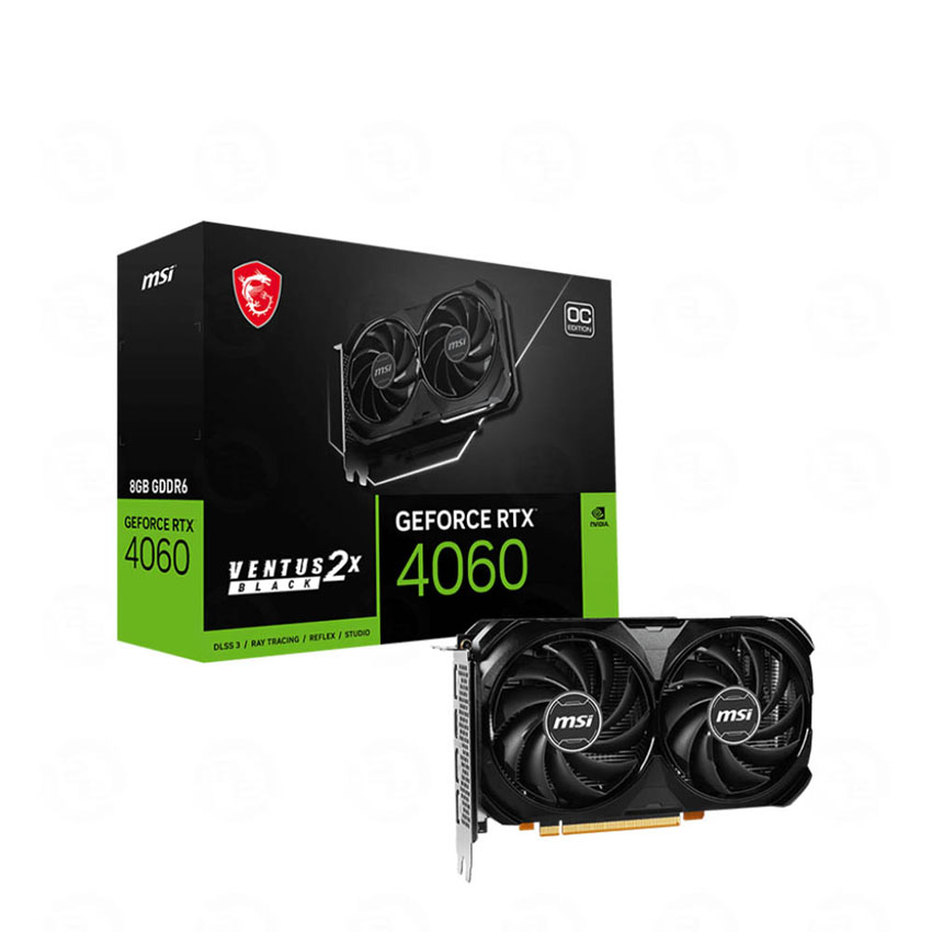 Card màn hình MSI RTX 4060 VENTUS 2X BLACK 8G OC - Cũ đẹp (Box)