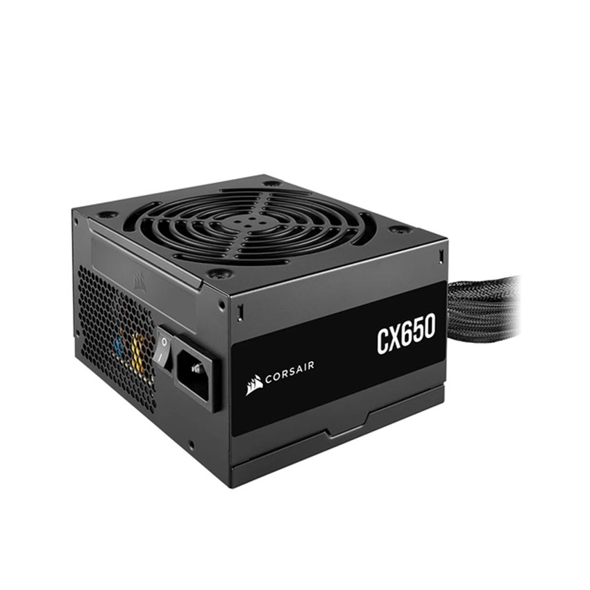 Nguồn máy tính Corsair CX650 650W (80 Plus Bronze/ Màu Đen) - Cũ đẹp (Box, không kèm dây nguồn)