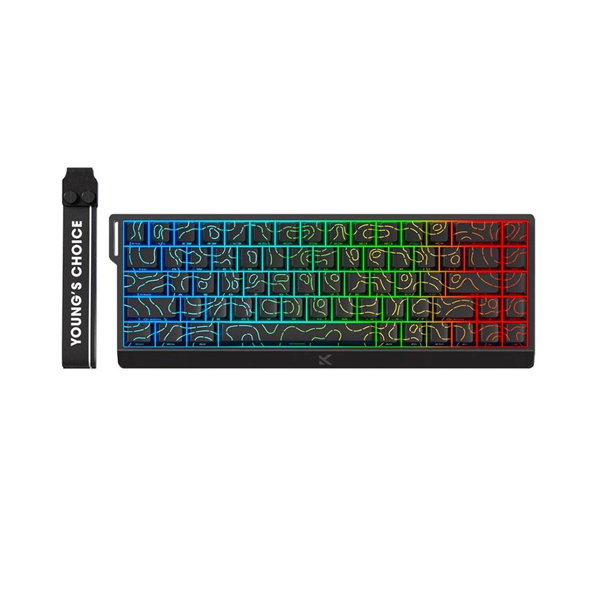 Bàn phím cơ HE MCHOSE Ace68 - Black Topographic