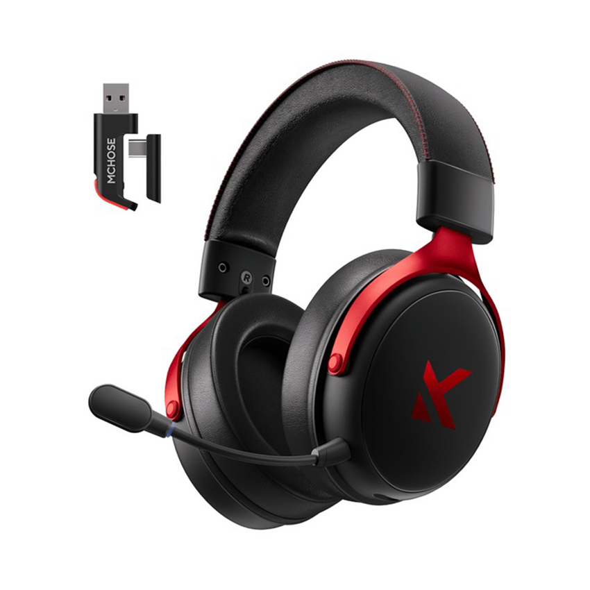 Tai nghe Gaming MCHOSE V9 Pro Wireless (Black Red) 1