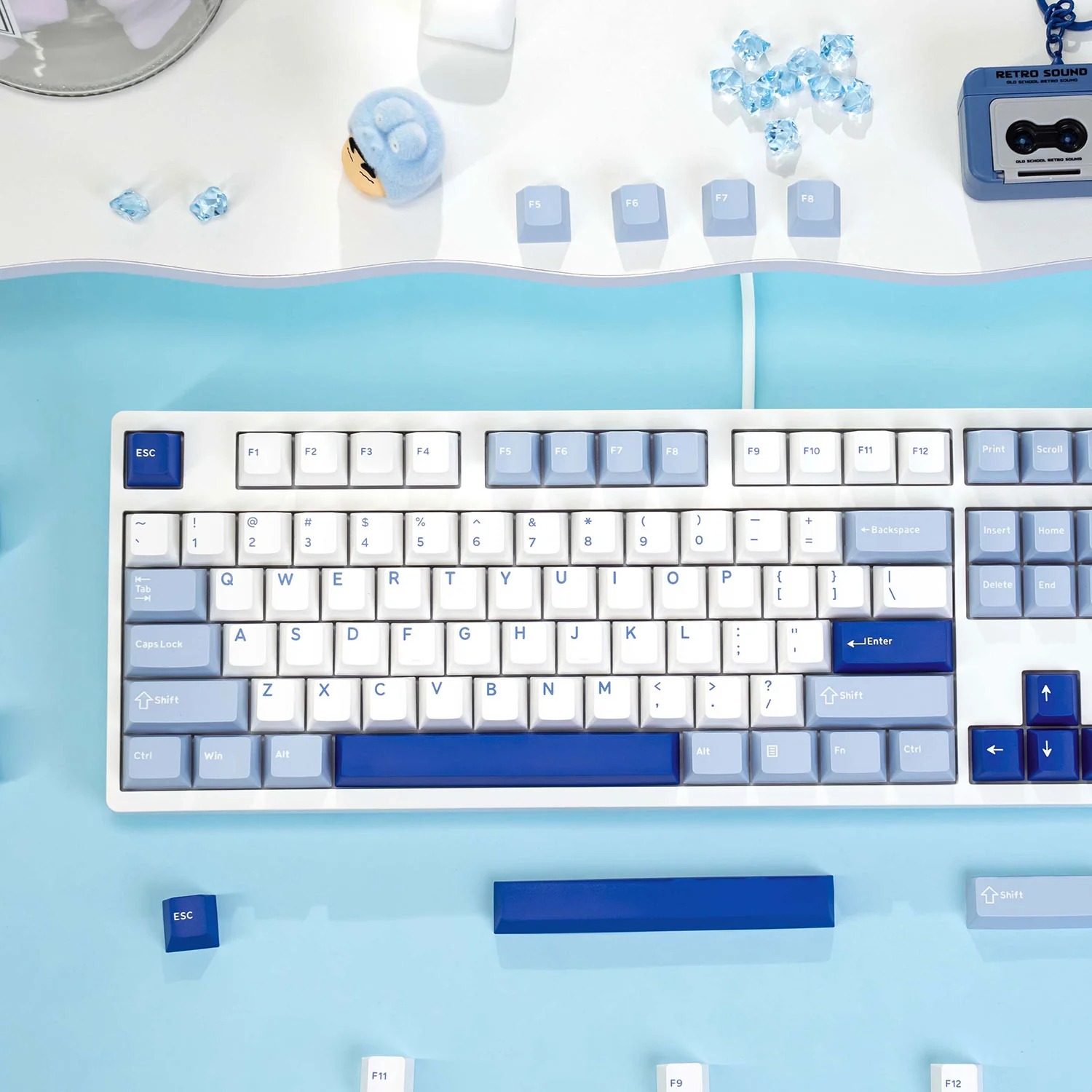 Bàn phím AKKO 3108 V3 Glacier 1