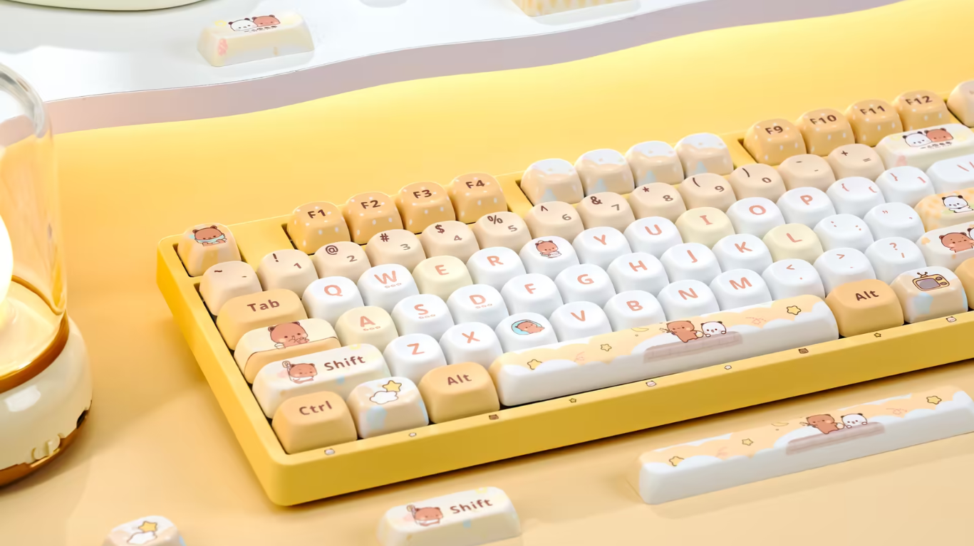 Bàn phím AKKO 3108RF V3 Yier and Bubu yellow 1