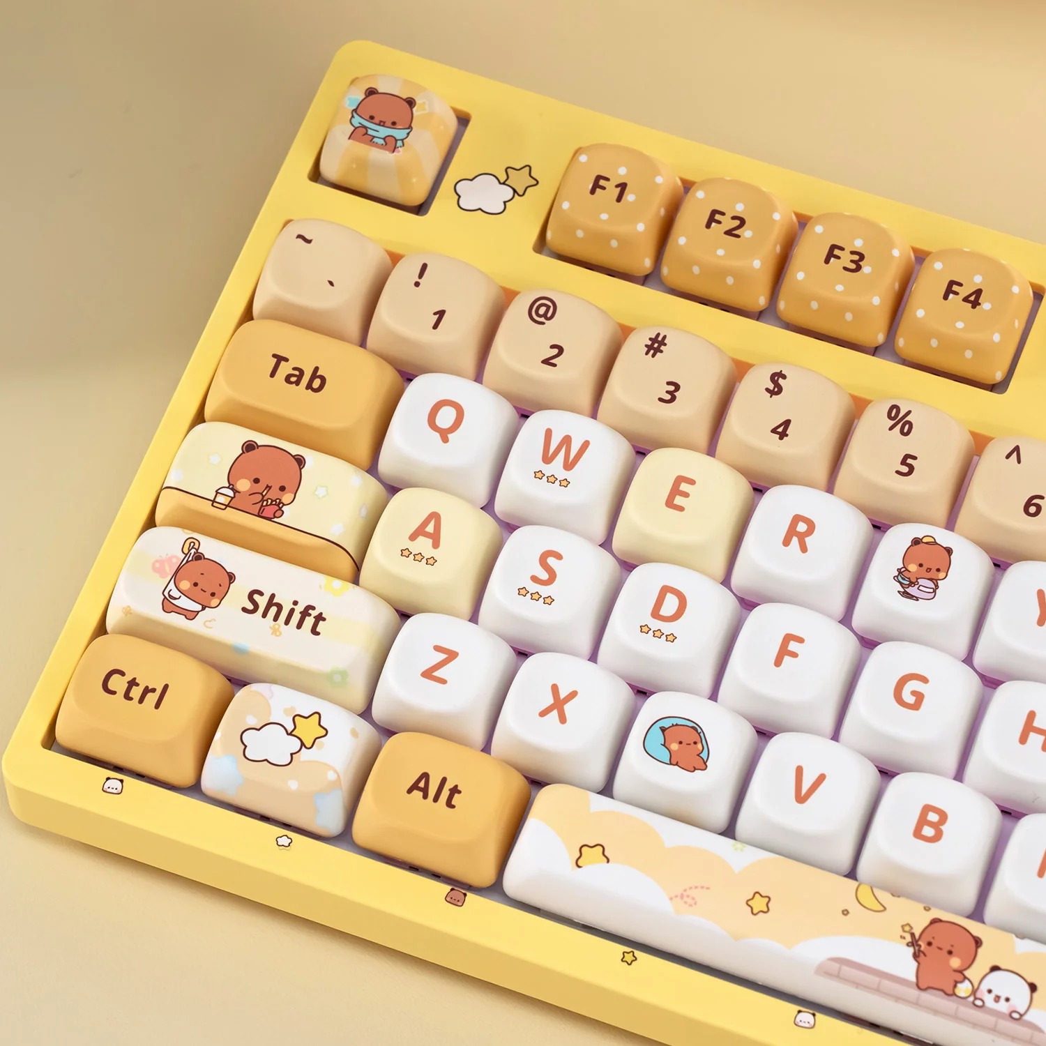 Bàn phím AKKO 3108RF V3 Yier and Bubu yellow 2