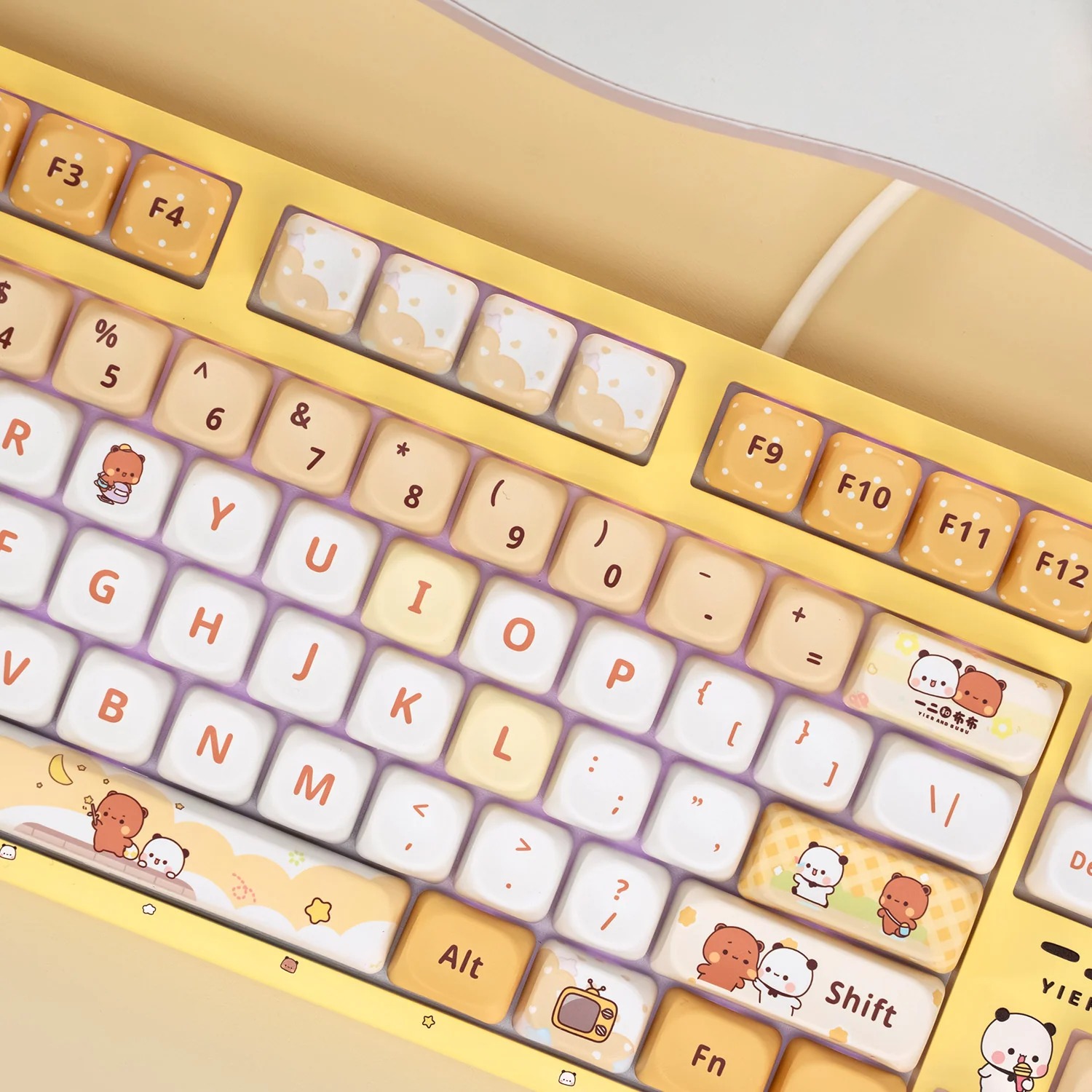 Bàn phím AKKO 3108RF V3 Yier and Bubu yellow 3