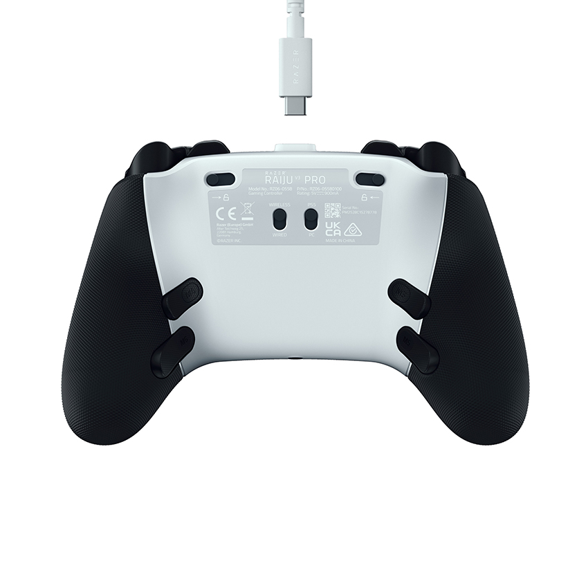 Tay cầm chơi game không dây Razer Raiju V3 Pro - Trắng (RZ06-05580200-R3UA) - Hình 5