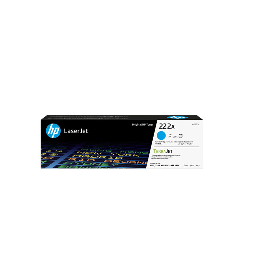 Hộp mực máy in laser HP HP 222A Cyan W2221A chính hãng