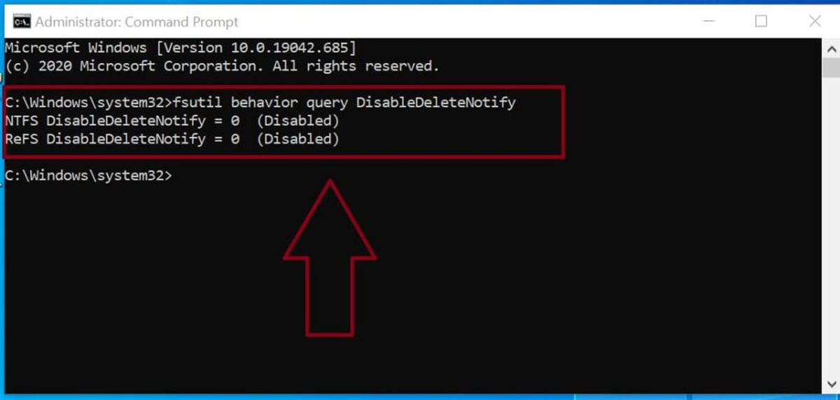 cách bật TRIM cho SSD trên window