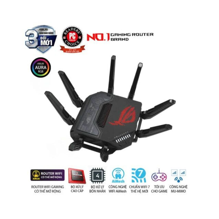 Bộ Phát Wifi 7 ASUS ROG Rapture GT-BE98 (BE25000) 1