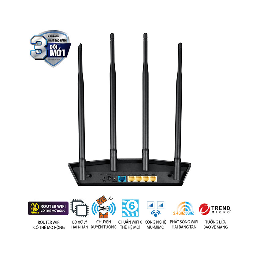 Bộ phát wifi ASUS RT-AX1800HP V2 4