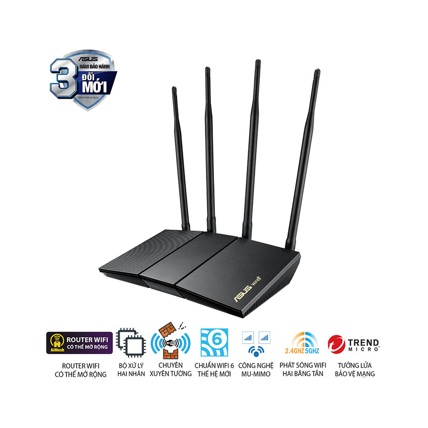 Bộ phát wifi ASUS RT-AX1800HP V2 3
