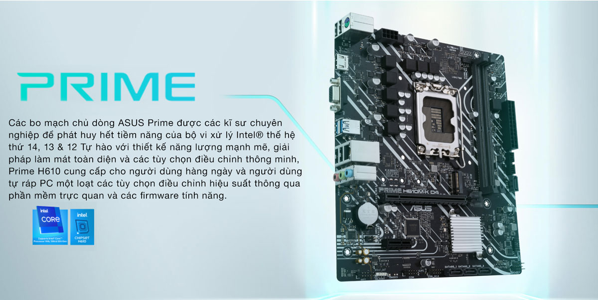 mainboard asus prime h610m k d4 hacom 4