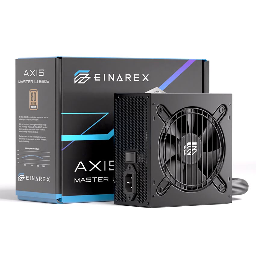 Nguồn máy tính EINAREX AXIS MASTER L1 650W (80 plus Bronze/Semi modular)