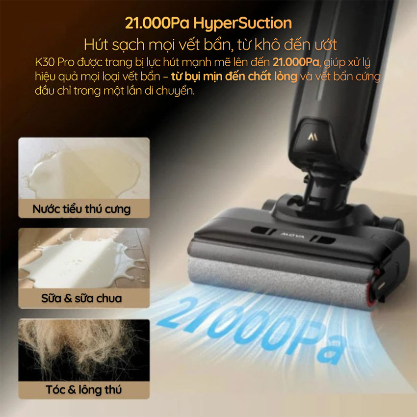 Máy hút bụi lau nhà cầm tay Mova K30 Pro - Hình 2
