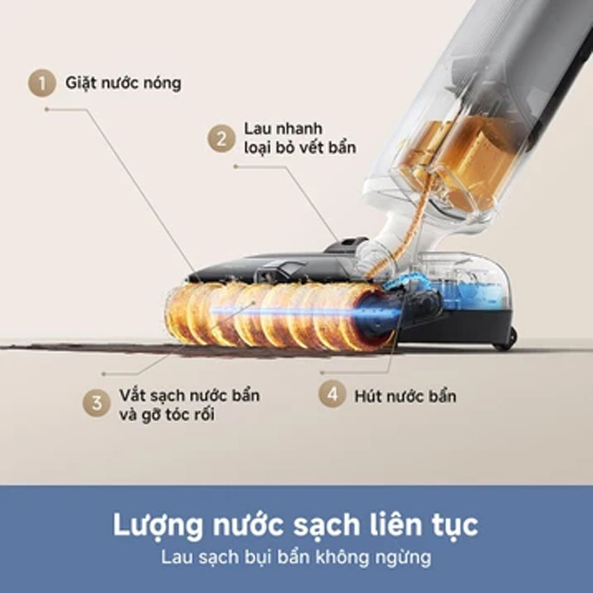 Máy hút bụi lau nhà cầm tay Mova M10 - Hình 2