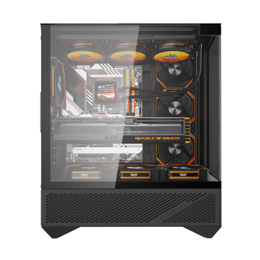 Vỏ case DARKFLASH DY460 Black (ATX/0 fan) - Hình 2