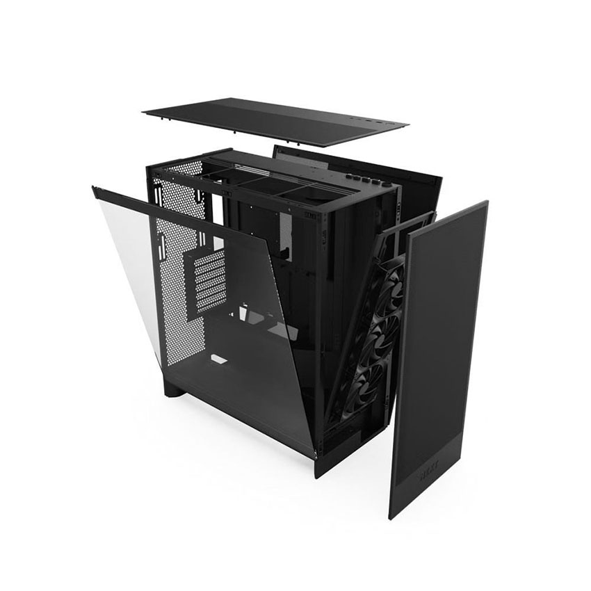 Vỏ Case NZXT H7 FLOW (V2) ALL BLACK (eATX/3 Fan) - Hình 5