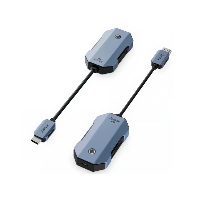 Bộ thu phát không dây trình chiếu từ xa HDMI không dây 50m Jasoz G166 T-G192 hỗ trợ 4K/30Hz (Nguồn phát Type-C) chính hãng