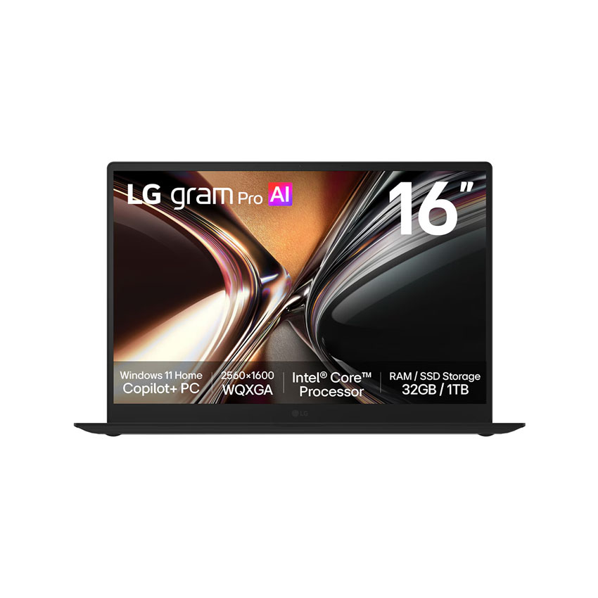 Laptop LG Gram Pro 16Z90U-G.AV85A5 (Ultra 7 355/32GB RAM LPDDR5x/512GB SSD/16.0 inch WQXGA/Win 11/Đen) chính hãng