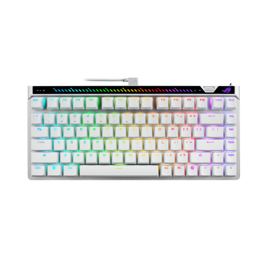Bàn phím ASUS ROG Falchion Ace 75HE Hall Effect V2 – Trắng (90MP047H-BKUA30) chính hãng